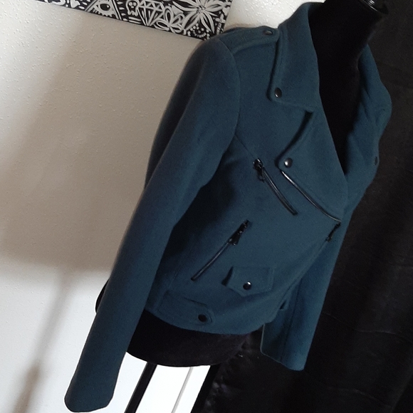 NWT Rebecca Minkoff wool blend moto jacket - Picture 6 of 14